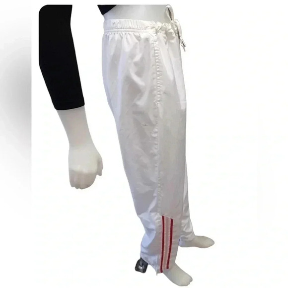 Adidas Vintage  Lined White Red Track Pants Size Large - Picture 4 of 11